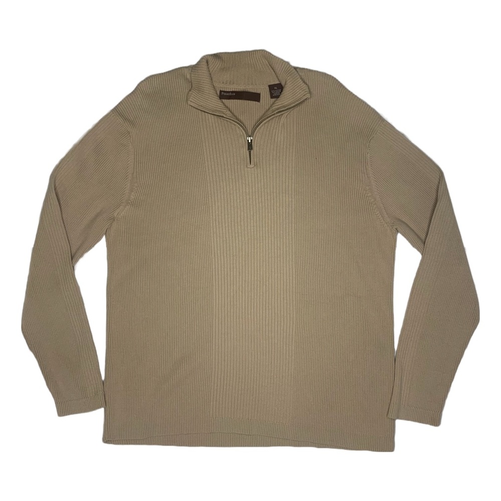 Men’s Perry Ellis Zip Collar Sweater - XL